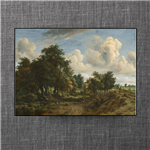 A Wooded Landscape with Figures 